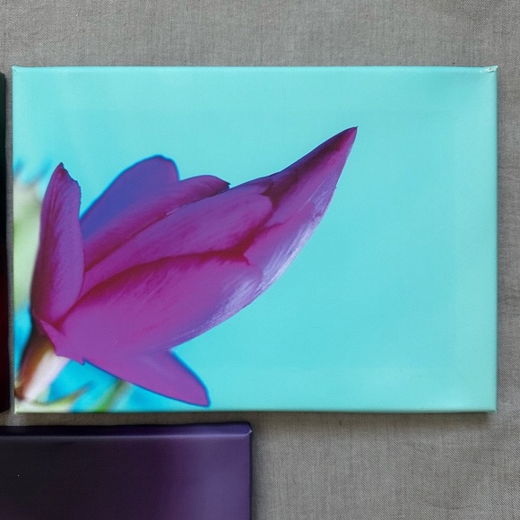 Set of 3 canvas prints | abstract flowers - Picture 3 of 6